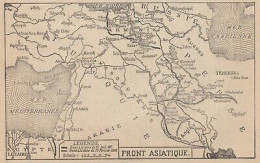 Première Guerre Mondiale - Front Asiatique - Mappa - 1917 Vintage Map - Geographical Maps