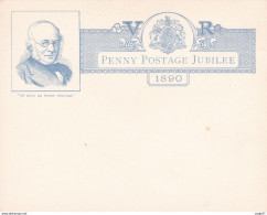 England Great Britain Penny Postage Jubilee 1890 - Luftpost & Aerogramme