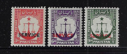 PAKISTAN  1948  SERVICE SCOTT #O14-O16    MH  CV $0.60 - Pakistán