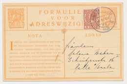 Verhuiskaart G.7 Bijfrankering  Amsterdam  - Duitsland  1929 - Tarief Juist - Lettres & Documents