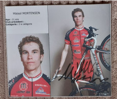 Autographe Mikkel Mortensen Bonnat 2009 Format - Ciclismo