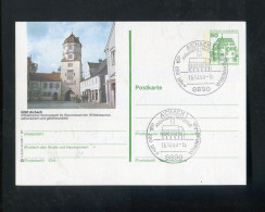 "BUNDESREPUBLIK DEUTSCHLAND" 1980, Bildpostkarte Mit Bildgleichem Stempel Ex "AICHACH" (R1117) - Postales Ilustrados - Usados