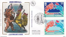 England Great Britain FDC 03.05.1994 FDC CHANNEL TUNNEL - 1991-2000 Decimal Issues