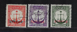 PAKISTAN  1948  SERVICE SCOTT #O14-O16    USED  CV $0.35 - Pakistan