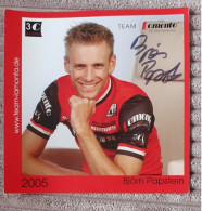 Autogramm Björn Papstein 3C Gruppe Lamonta 2005 Format - Cyclisme