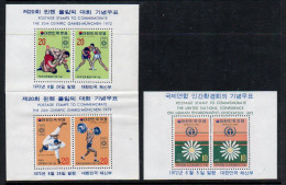 SOUTH KOREA- 1971/1972 -SELECTION OF 6  SOUVENIR SHEET  MINT NEVER HINGED  SG CAT £45.75 - Corée Du Sud