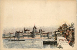 Budapest - Parlement - Litho Ganzsache - Hongrie