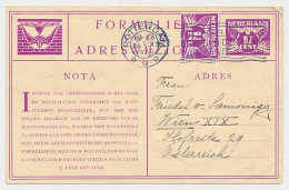 Verhuiskaart G.9 Bijfrankering  Rotterdam - Oostenrijk 1930 - Covers & Documents