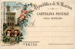 Republica Di San Marino Inaugurazione 1894 - San Marino