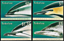 Tokelau Islands 1996, Dolphins - 4 V. MNH - Dolfijnen