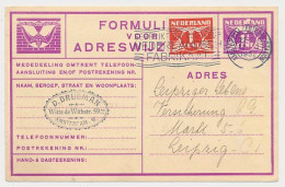 Verhuiskaart G.10 Bijfrankering Amsterdam - Duitsland 1932 - Covers & Documents
