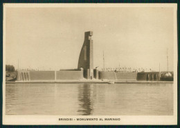 Brindisi Città Monumento Al Marinaio Fascismo FG Cartolina MZ5238 - Brindisi