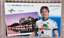 Autographe Original J Sebastian Horrach Illes Balears 2004 - Ciclismo