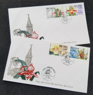 Vietnam Centenary Of Da Lat Orchids 1993 Flower Plant Flora Orchid Flowers (FDC) - Vietnam