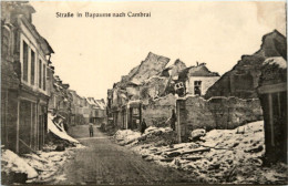 Strasse In Bapaume Nach Cambrai - Bapaume