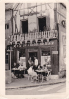 SEINE MARITIME CAUDEBEC LES ELBEUF CAFE DE L HOTEL DE VILLE AVEC DECORATION ALLEMANDE - Places