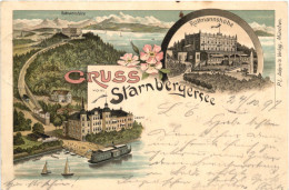 Gruss Vom Starnbergersee - Litho - Starnberg