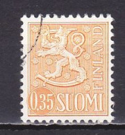 Finland, 1974, Lion/Thick Circle, 0.35mk, USED - Oblitérés
