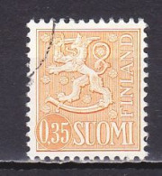 Finland, 1974, Lion/Thick Circle, 0.35mk, USED - Usados