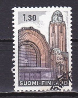 Finland, 1971, Helsinki Railway Station, 1,30mk/Phosphor, USED - Oblitérés