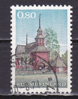 Finland, 1970, Keuruu Wooden Church, 0.80mk, USED - Gebruikt