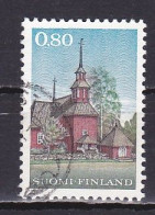 Finland, 1970, Keuruu Wooden Church, 0.80mk, USED - Used Stamps
