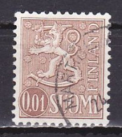 Finland, 1968, Lion, 0.01mk, USED - Used Stamps