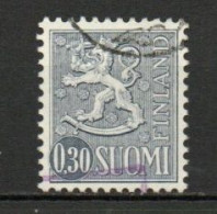 Finland, 1965, Lion/Thick Circle, 0.30mk, USED - Oblitérés