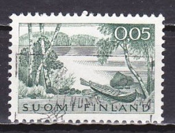 Finland, 1963, Lakeside Scene, 0.05mk, USED - Used Stamps