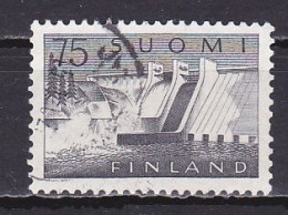 Finland, 1959, Pyhäkoski Hydro-electric Plant, 75mk, USED - Used Stamps