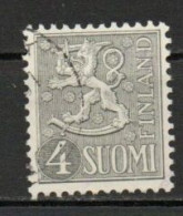 Finland, 1958, Lion, 4mk, USED - Gebruikt