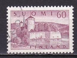 Finland, 1957, Olavinlinna Castle, 60mk, USED - Used Stamps