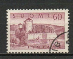 Finland, 1957, Olavinlinna Castle, 60mk, USED - Gebruikt