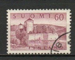 Finland, 1957, Olavinlinna Castle, 60mk, USED - Used Stamps