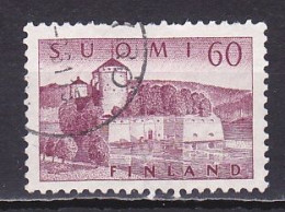 Finland, 1957, Olavinlinna Castle, 60mk, USED - Used Stamps