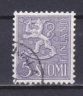 Finland, 1954, Lion, 5mk, USED - Gebruikt