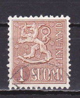 Finland, 1954, Lion, 1mk, USED - Gebruikt