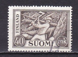 Finland, 1952, Wood Cutter, 40mk, USED - Gebruikt