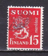 Finland, 1952, Lion, 15mk, USED - Oblitérés