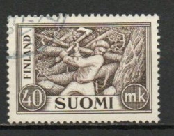 Finland, 1952, Wood Cutter, 40mk, USED - Used Stamps