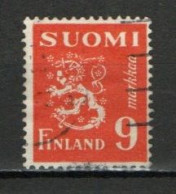 Finland, 1950, Lion, 9mk, USED - Oblitérés