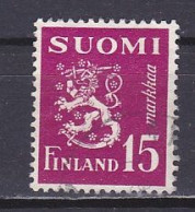 Finland, 1950, Lion, 15mk, USED - Gebruikt