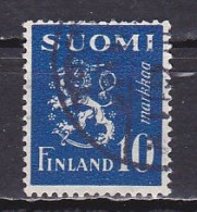 Finland, 1945, Lion, 10mk, USED - Oblitérés