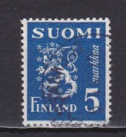 Finland, 1945, Lion, 5mk/Blue, USED - Usati