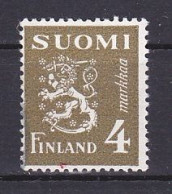 Finland, 1945, Lion, 4mk, USED - Gebruikt