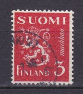 Finland, 1945, Lion, 3mk/Red, USED - Gebruikt