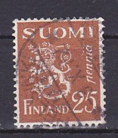 Finland, 1930, Lion, 25p, USED - Oblitérés