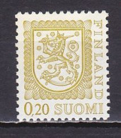 Finland, 1977, Coat Of Arms, 0.20mk, UNUSED NO GUM - Neufs