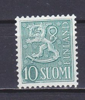 Finland, 1954, Lion, 10mk, UNUSED NO GUM - Unused Stamps
