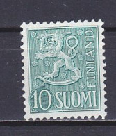 Finland, 1954, Lion, 10mk, UNUSED NO GUM - Nuevos